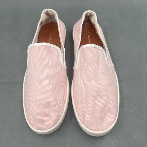 Rivieras Nymphe Cotton Canvas Slip On Classic Pink Canvas Sneakers Size 40 - Picture 5 of 15